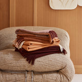 Herringbone Throw in Ginger