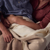 Double Crossed Oversized Throw in Sand