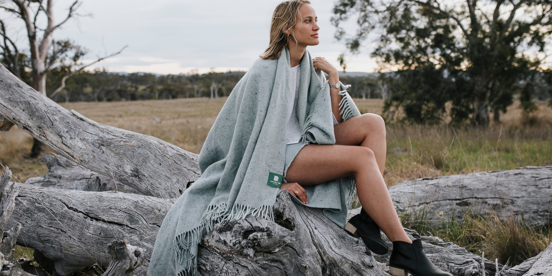 The world’s first blanket made with recycled Nudie Jeans.