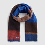 Quartz 100% alpaca scarf in cobalt.