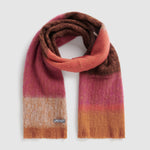 Quartz scarf in ruby, 100% alpaca.