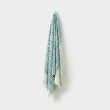 Bask Throw in Indian Teal