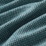 Broken Herringbone Scarf in Indian Teal