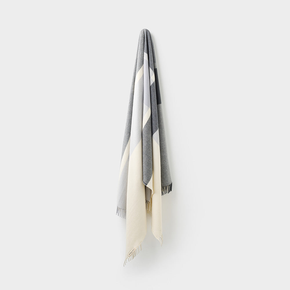 Double Crossed Throw in Grey