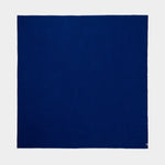 Full view of a flint blanket in cobalt.