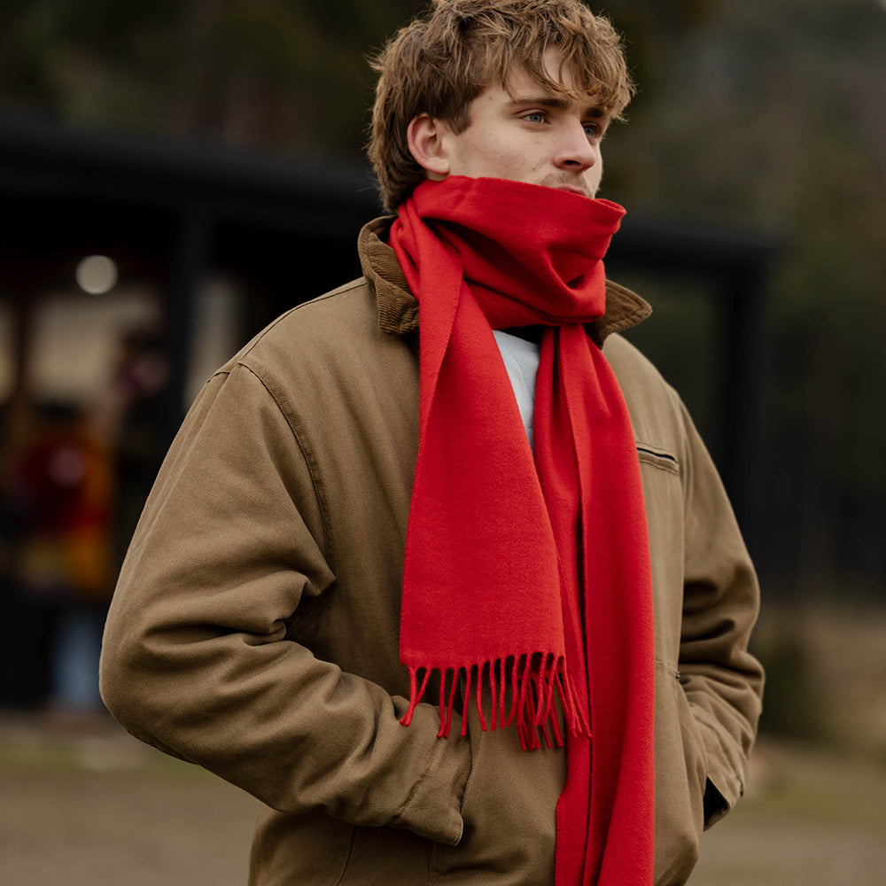 Classic Scarf in Red
