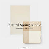 Natural Spring Throw & Blanket Bundle