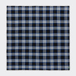 Full view of Midnight Check in cobalt and black.