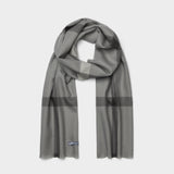 Mono Plaid Scarf in Charcoal