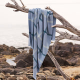 Summer Plaid Throw in Wineglass Bay Blue