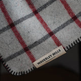 Recycled Grid Pet Blanket Red