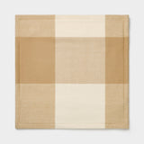 Smith's Lane European Cushion Cover in Tan Check