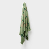 Summer Plaid Throw in Acacia Green
