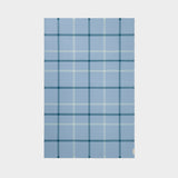 Summer Plaid Throw in Wineglass Bay Blue