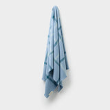 Summer Plaid Throw in Wineglass Bay Blue