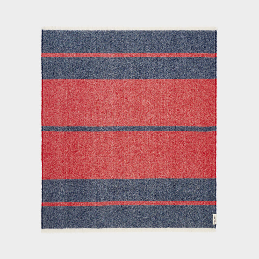Supporter Throw in Navy & Red