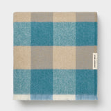 Traditional Check Picnic Rug in Wineglass Bay Blue