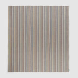 A full view of a ranger stripe blanket in earth showing stripes of earthy colour.