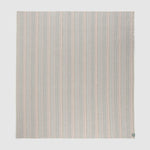 A full view of a ranger stripe blanket in jewel showing the alternating stripes of colour.