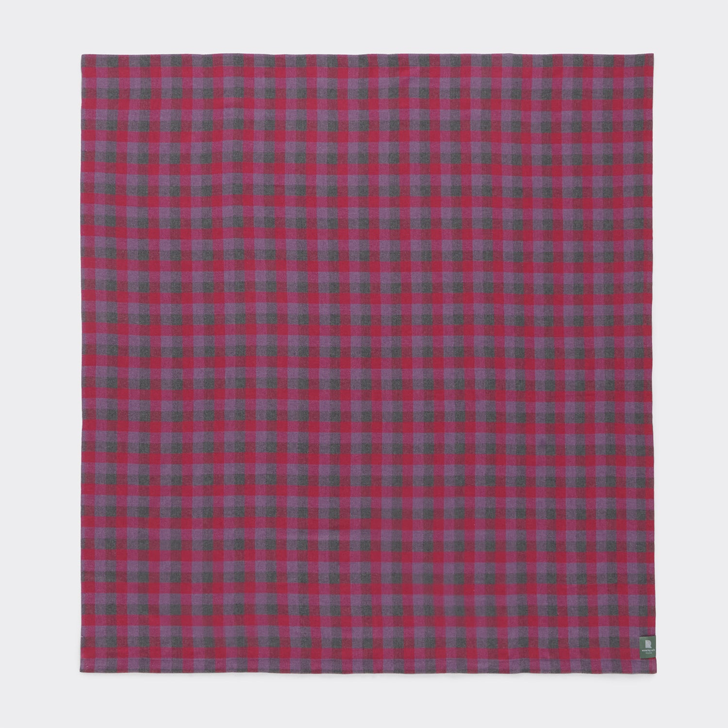 Full view of rose check weave.