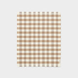 Check Baby Blanket in Dune