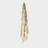 Double Crossed Oversized Throw in Olive