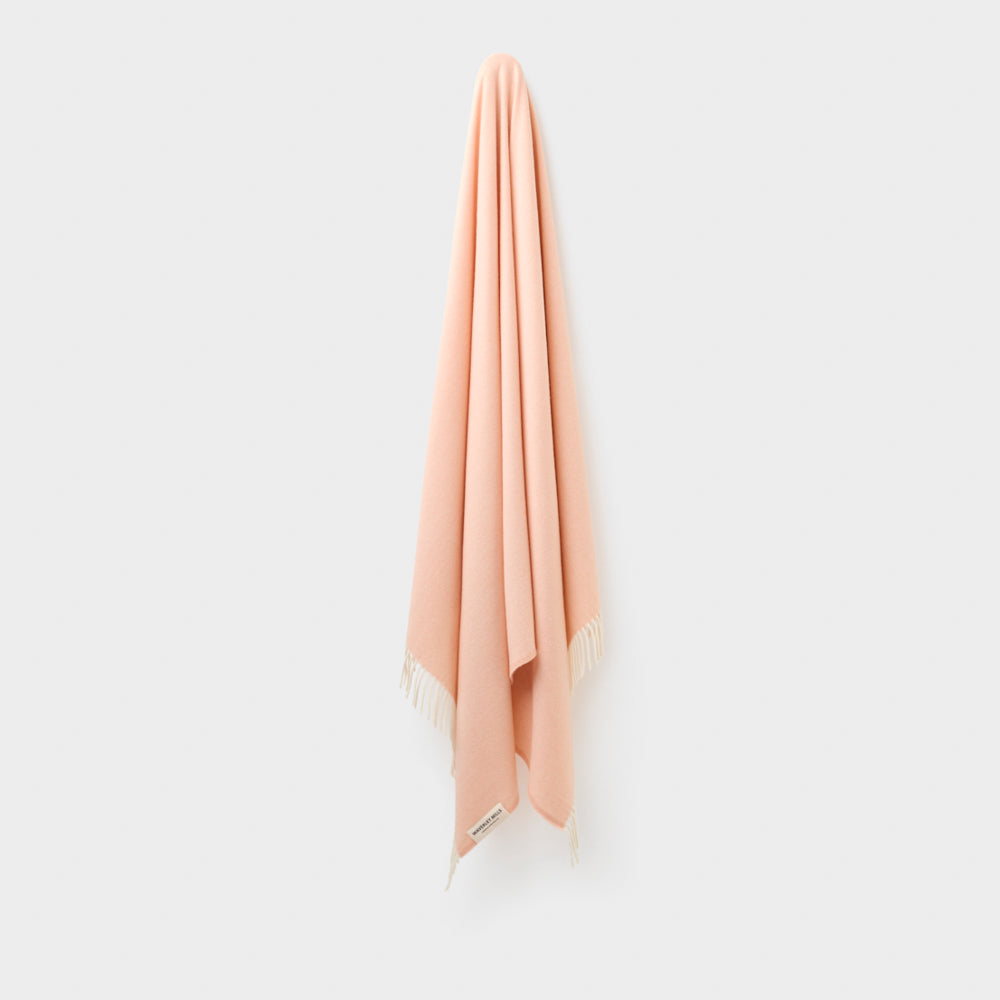Herringbone Throw in Peach