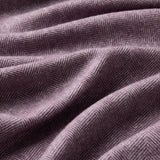 Herringbone Throw in Plum