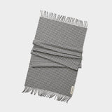 Houndstooth Wide Scarf in Charcoal