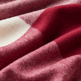 Smith's Lane Blanket in Burgundy Check | King/Queen