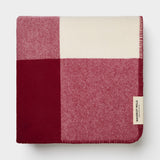Smith's Lane Blanket in Burgundy Check | King/Queen