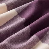 Smith's Lane Blanket in Plum Check | King/Queen