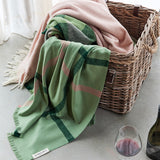 Herringbone Throw in Blush