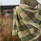 Traditional Check Picnic Rug in Acacia Green