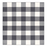 Full view of pure merino wool blanket Smiths Lane in charcoal check.