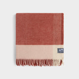 Folded graze picnic rug in pink.